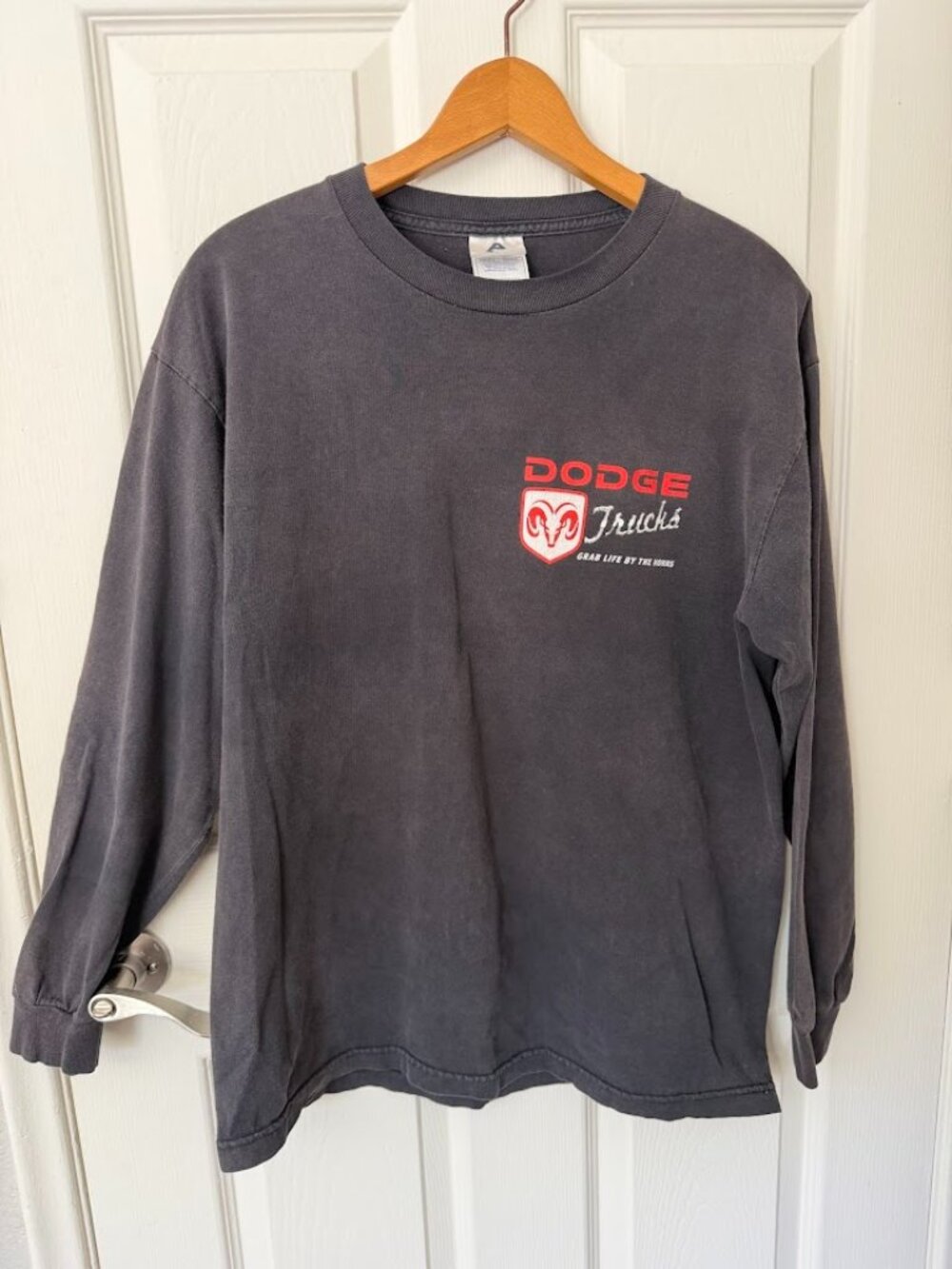 Vintage Dodge Trucks Long Sleeve Shirt Black Large